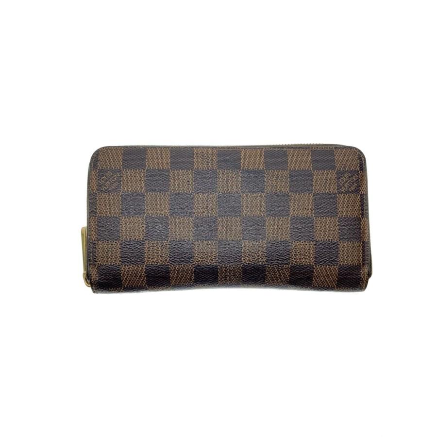ルイヴィトン　ジッピーウォレット　ダミエ　エベヌ　ブラウン　長財布 完売前に♪ ルイヴィトン☆ジッピー・ウォレット ダミエ・エベヌ