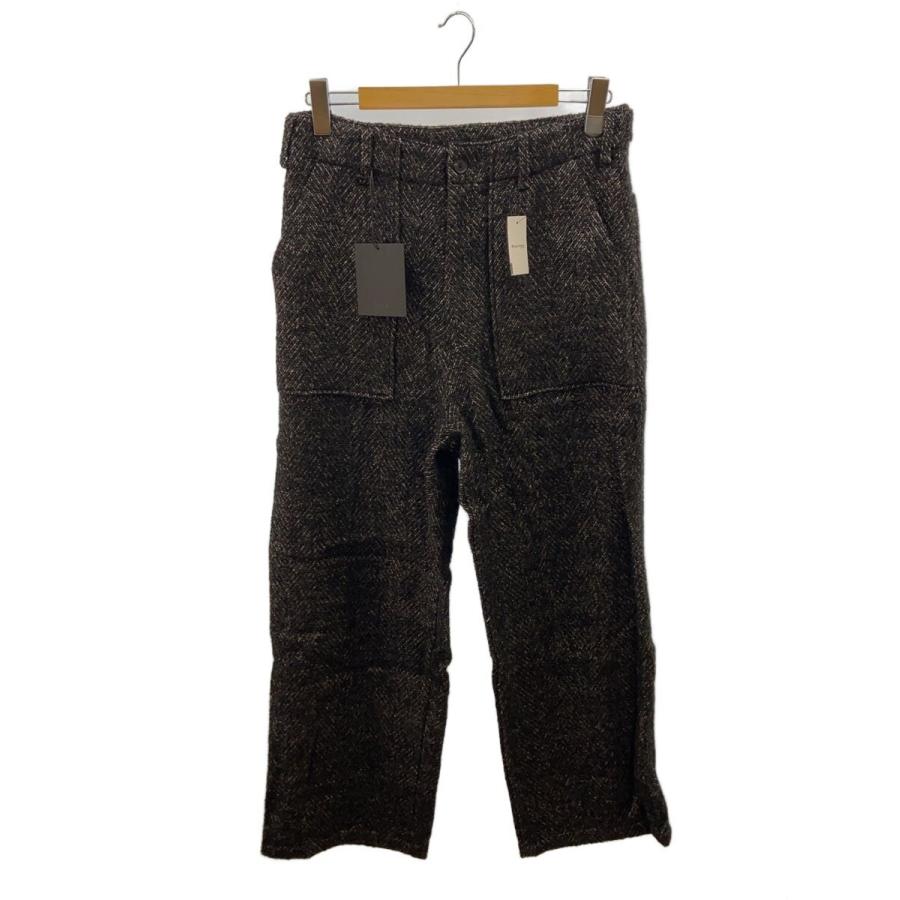 YOKE 24AW ツイードベイカーパンツ YOKE◇24AW/TWEED WIDE-LEG BAKER PANTS//3/ウール/BLK/YK24FW07