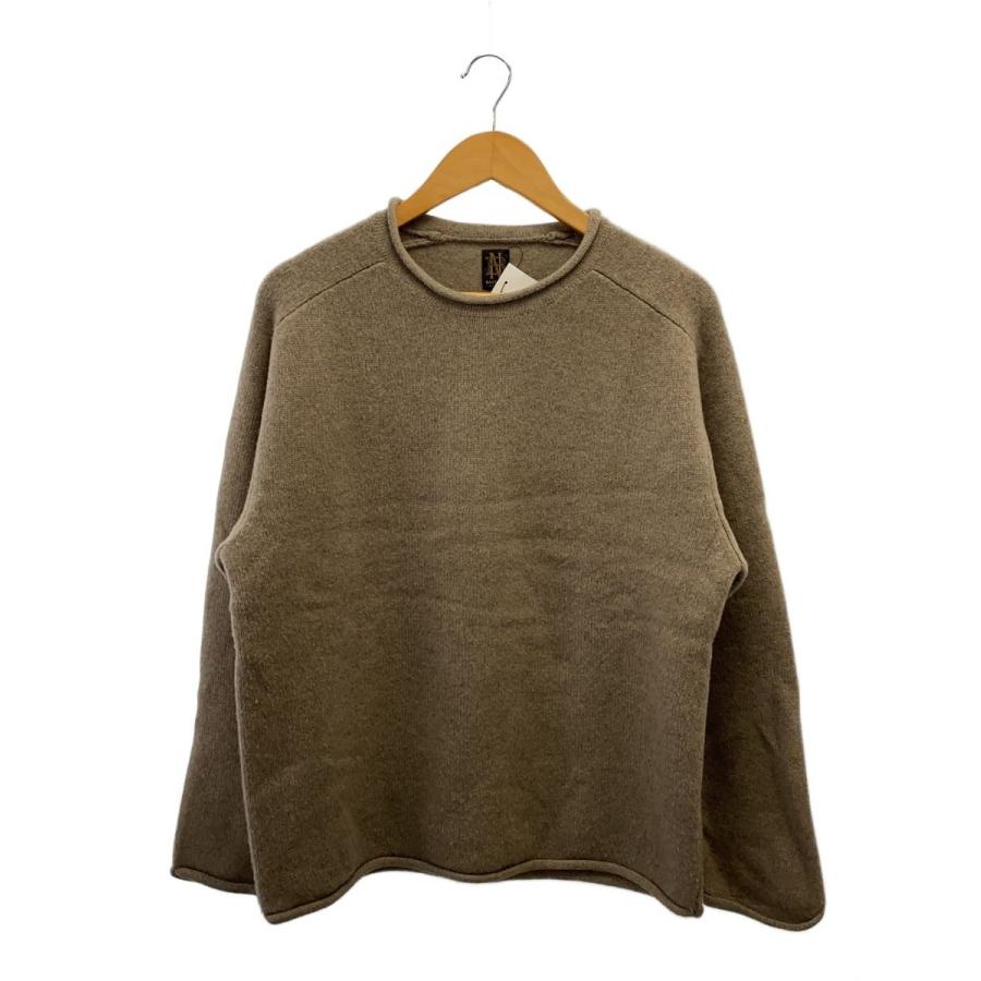 BATONER◇24AW/SUPREME LAMB ROLL NECK/ロールネックニット/2/茶/BN 