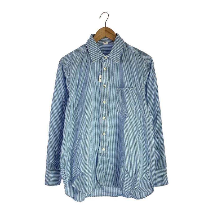 45rpm◇180番三子の908ローファーシャツ/03-M/ブルー/ギンガムチェック