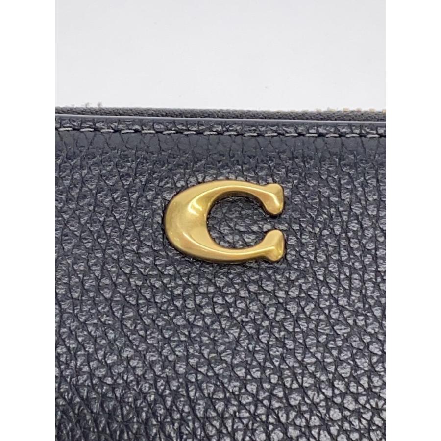 COACH◇エッセンシャルLジップキーケース_ポリッシュドペプルレザー