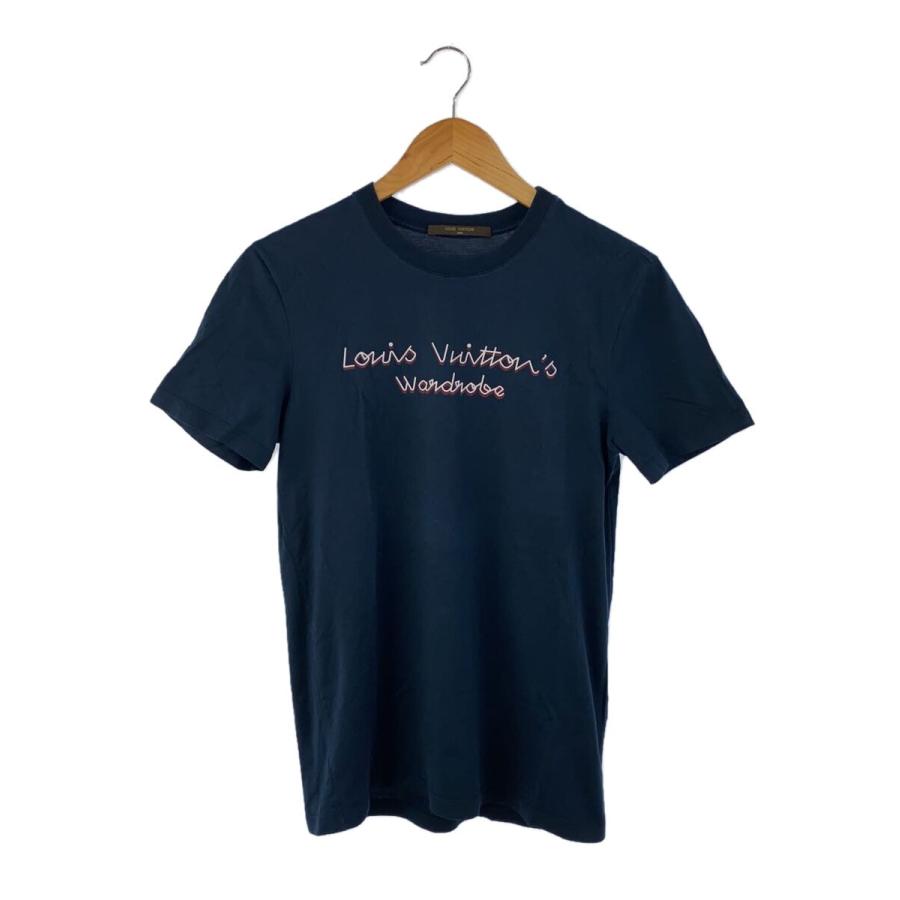 Louis Vuitton ロゴプリント Tシャツ XS LOUIS VUITTON◇Tシャツ/XS/コットン/NVY// : セカンドストリートYahoo