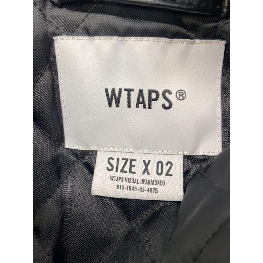 WTAPS◇22AW/SYNTHETIC JACKET/シンセティックレザージャケット/2/BLK