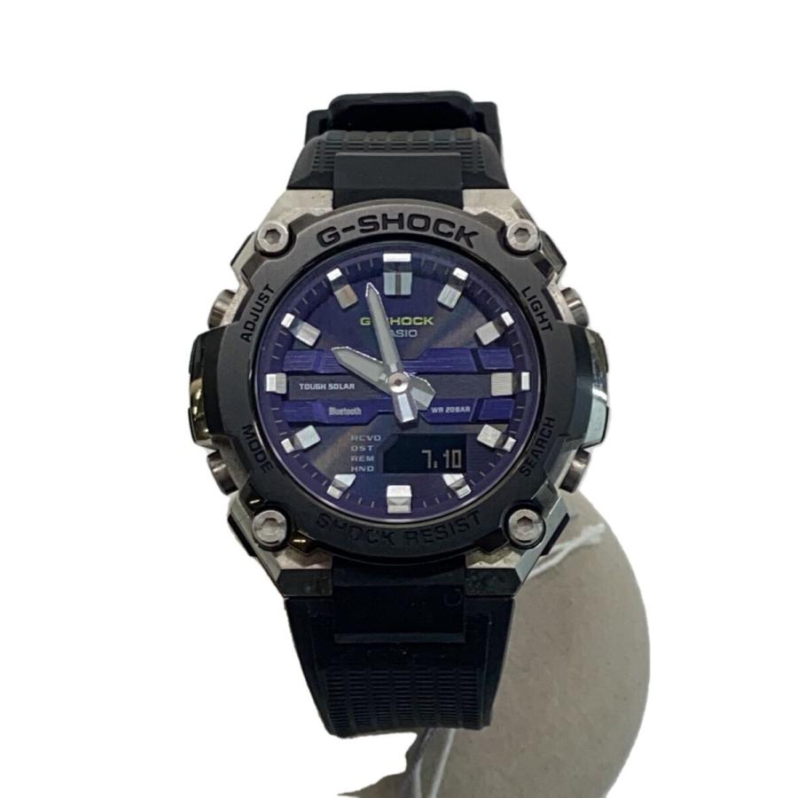 CASIO◇G-SHOCK G-STEEL/ソーラー腕時計/メタルベゼル/Bluetooth/箱