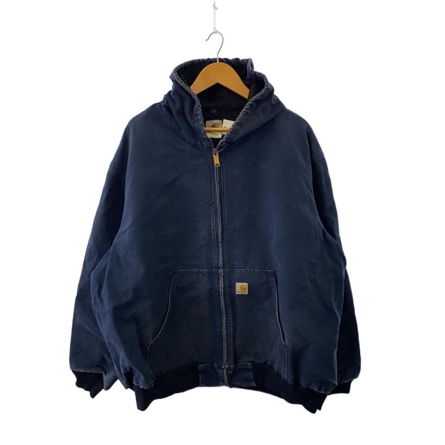 【レア】紺色　フェード　Carhartt アクティブジャケット Carhartt◇00s/Duck Active Jacket/ダックアクティブジャケット/3XL