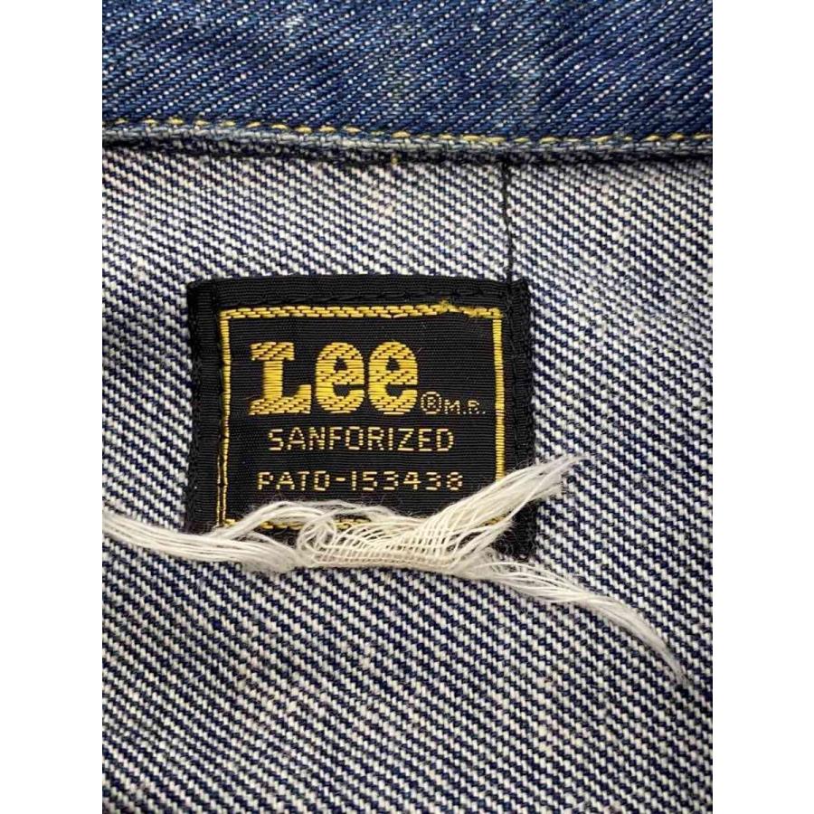 Lee◇70s 220J/デニムジャケット/Gジャン/濃紺/襟・肘・袖に汚れ有
