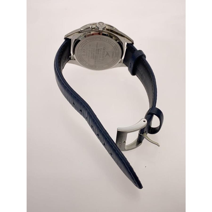 CASIO◇OCEANUS/オシアナス_ソーラー腕時計/ネイビー/紺/本体