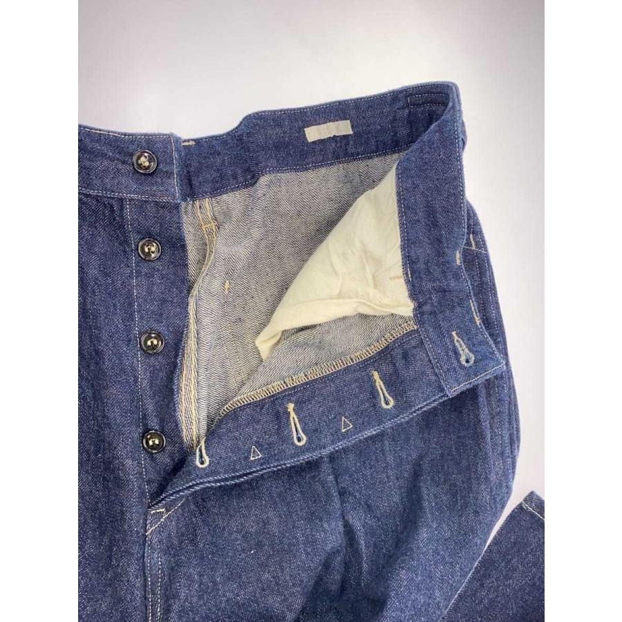 COMOLI◇21SS/デニムベルテッドパンツ/ベルテットワイドデニムパンツ/1