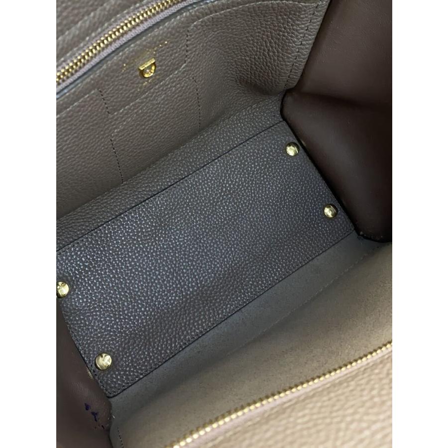 Salvatore Ferragamo◇エイミー_2wayハンドバッグ/レザー/モカブラウン