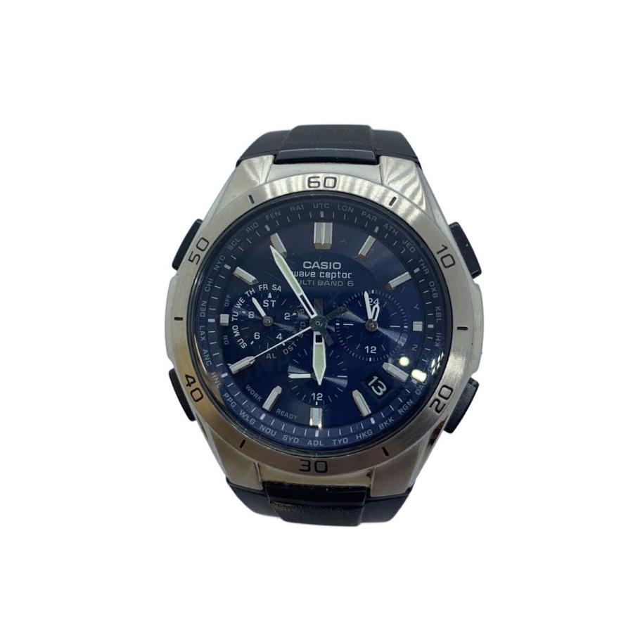 CASIO G-SHOCK .WAVECEPTOR 腕時計2個セット中古品99 CASIO◇ソーラー腕時計・WAVECEPTOR/アナログ/ラバー/NVY/BLK/SS