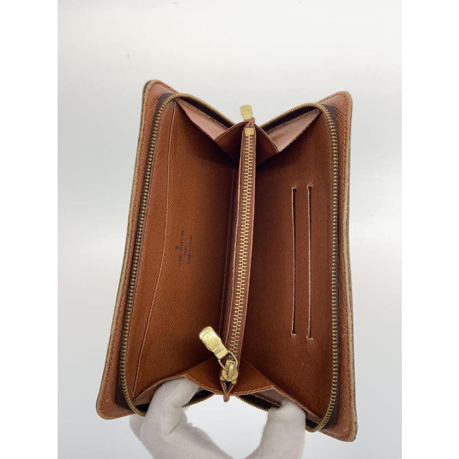 ルイヴィトン ポルトモネテレフォンヌ LOUIS VUITTON◇ポルト・モネ・ジップ_モノグラム・キャンバス_BRW/PVC