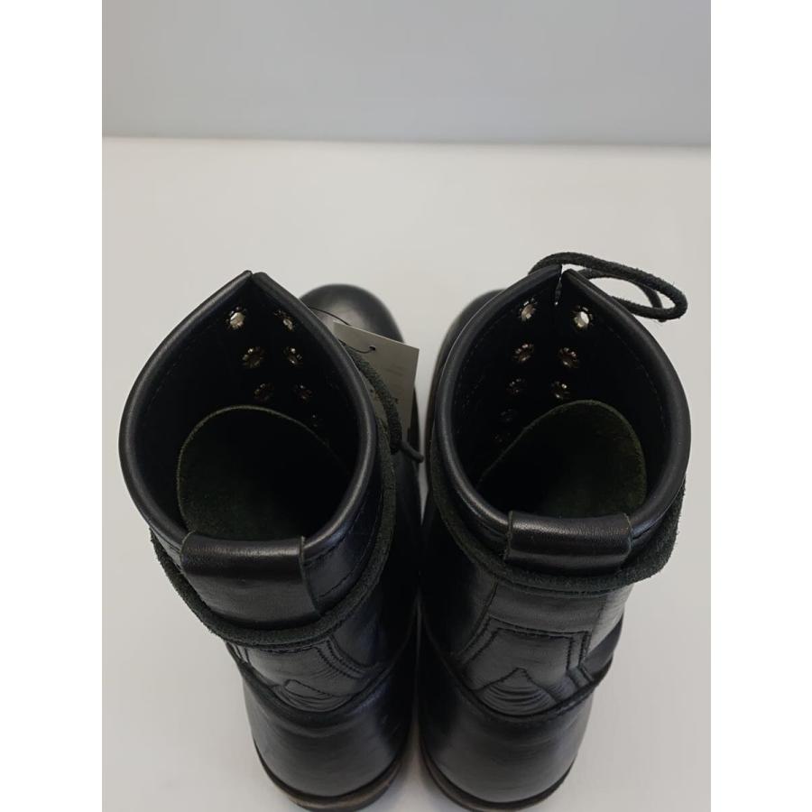 ADDICT CLOTHES◇レースアップブーツ/US9/BLK/レザー : セカンド 