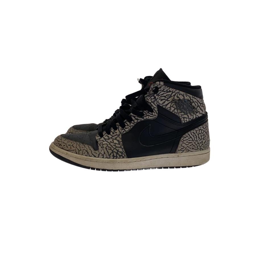 NIKE◇AIR JORDAN 1 RETRO HIGH/エアジョーダンレトロハイ/グレー