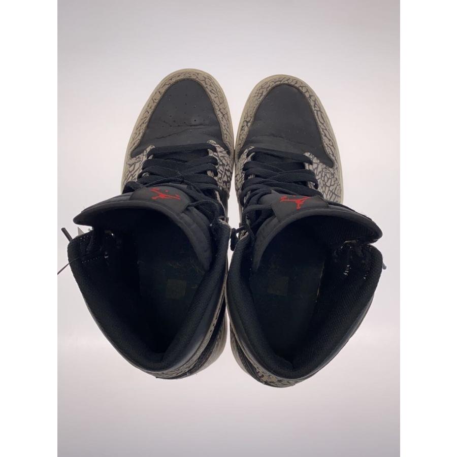 NIKE◇AIR JORDAN 1 RETRO HIGH/エアジョーダンレトロハイ/グレー