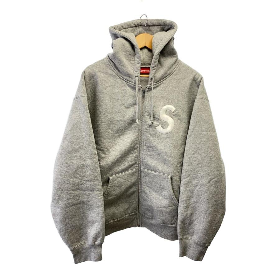 Supreme◇ジップパーカー/L/コットン/GRY : セカンドストリートYahoo