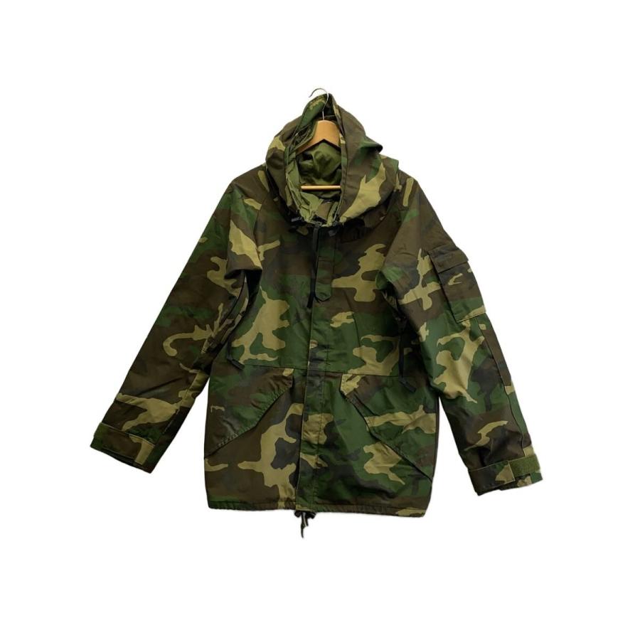 米軍実物 ECWCS GEN1 87年製 GORE-TEX S-S US.ARMY◇ECWCS/GEN1/87年/S/ナイロン/GRN/カモフラ/8415-01-228-1313