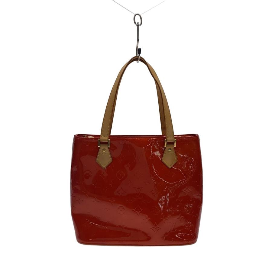 LOUIS VUITTON ヴェルニ ヒューストン ハンドバッグ LOUIS VUITTON◇ヒューストン_モノグラム・ヴェルニ/エナメル/RED