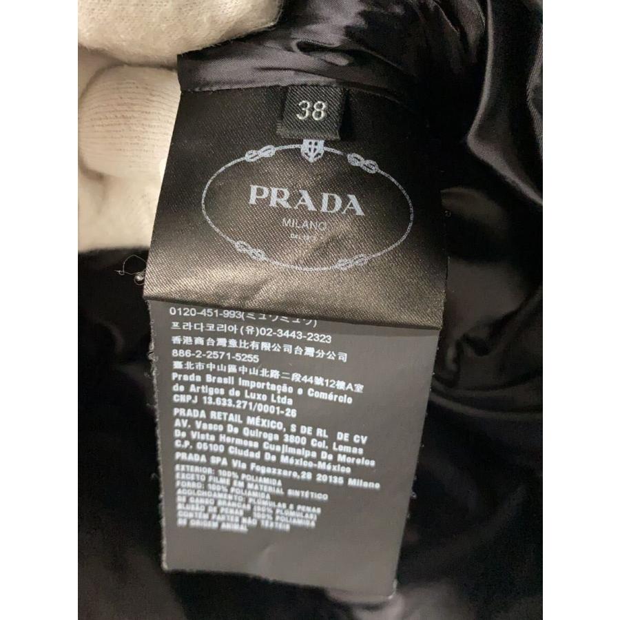 PRADA◇ダウンジャケット/38/ナイロン/BLK/無地/29Z660 R182 1DAB