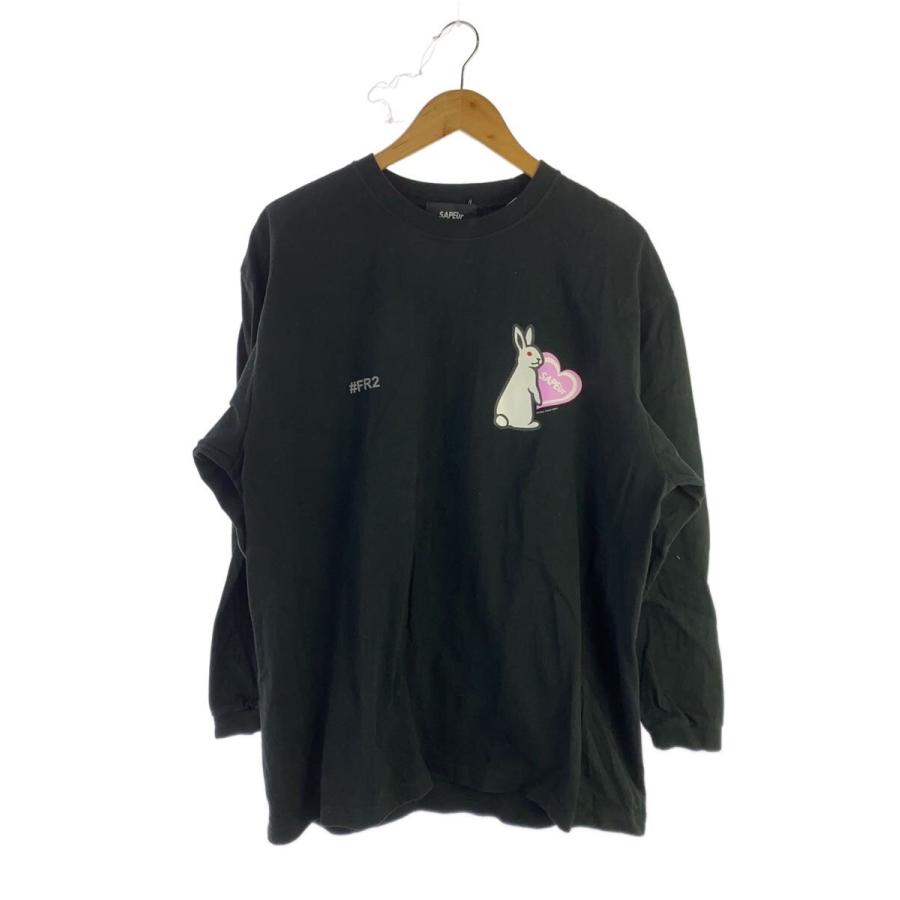 新品 20FW FCRB × #FR2 POCKET L/S TEE 黒 S FR2◇長袖Tシャツ/XL/コットン/BLK/プリント// : セカンドストリート