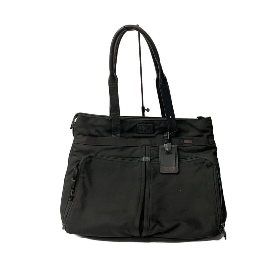 TUMI トゥミ　ビジネスバッグ　トートバッグ　ナイロン　黒　22157DH TUMI◇トートバッグ/ナイロン/BLK/無地/22157DH/使用感あり/ホツレ