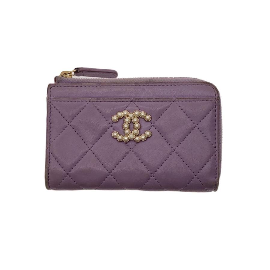 CHANEL◇フラグメントケース/レザー/PUP/無地/レディース : セカンド