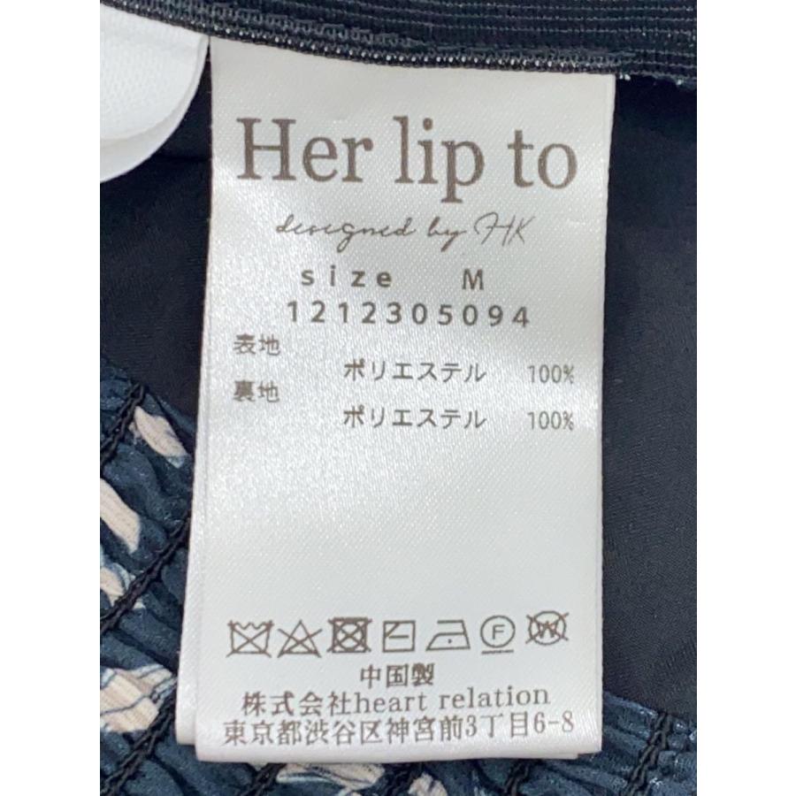 Her lip to◇Muguet-Printed Romantic Set/半袖ワンピース/M 