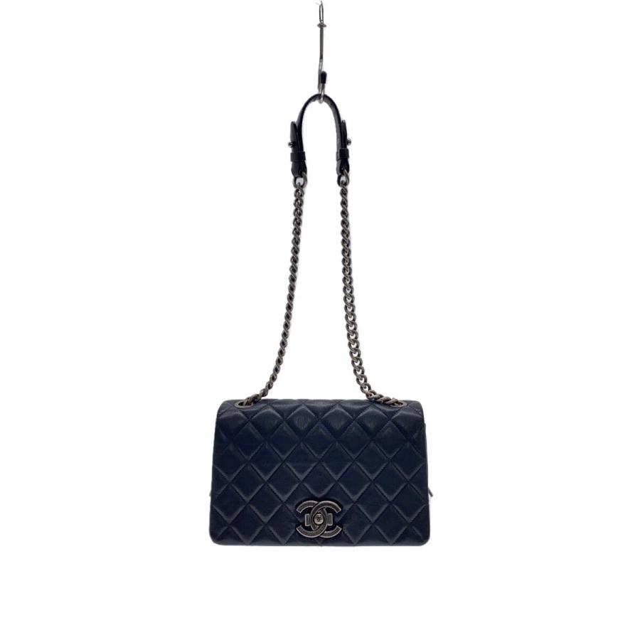 CHANEL◇ボーイシャネル/ショルダーバッグ/レザー/NVY/A93017