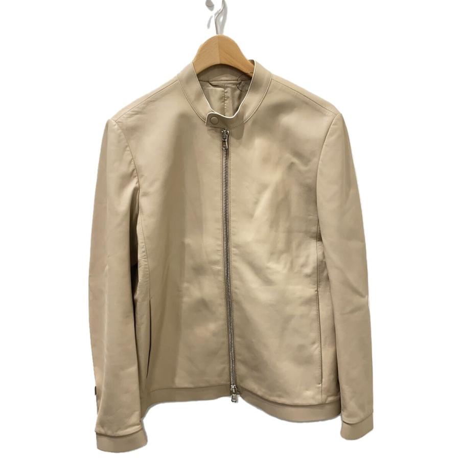 1945CA/シングルライダースジャケット/46/レザー/BEG : セカンド