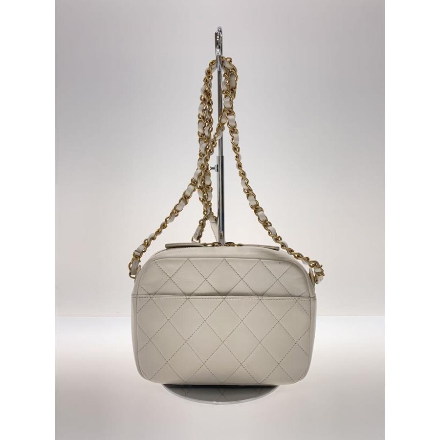 CHANEL◆ショルダーバッグ/レザー/WHT//_2