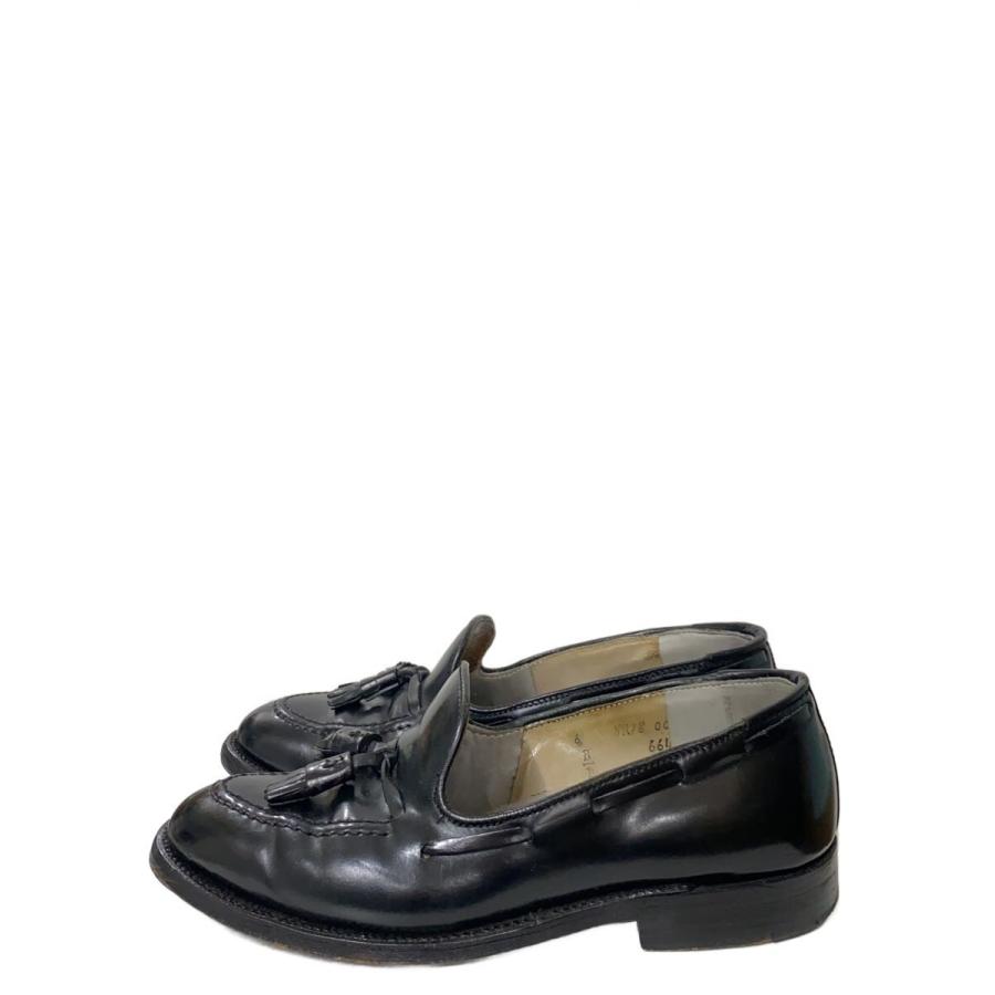 Alden◇タッセルローファー/US6/BLK/レザー/664/内側割れ・使用感