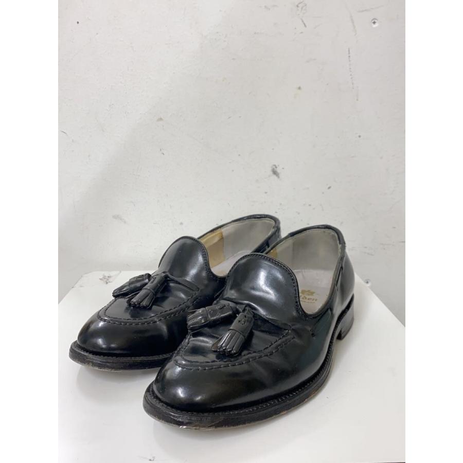 Alden◇タッセルローファー/US6/BLK/レザー/664/内側割れ・使用感