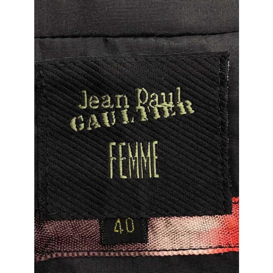 Jean Paul GAULTIER FEMME◆セットアップ/40/ポリエステル/BLK/PR.YG.YM.0303