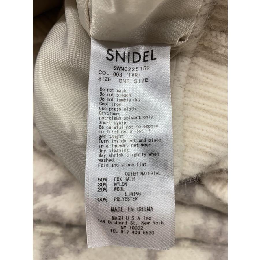 SNIDEL◆ラクーンジュイニットカーデコート/one/ウール/クリーム/総柄/SWNC225150// |  | 02