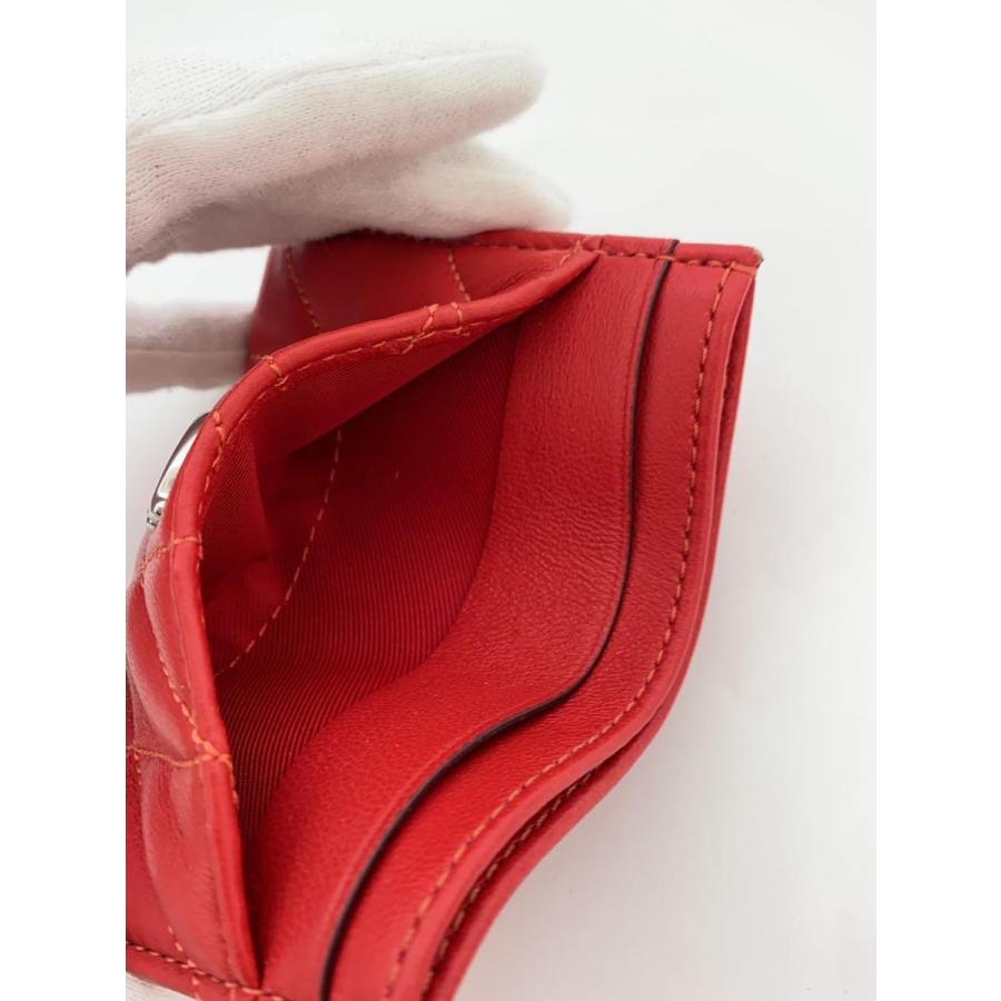 COACH◇ピローキルティングカードケース/CM434/レッド