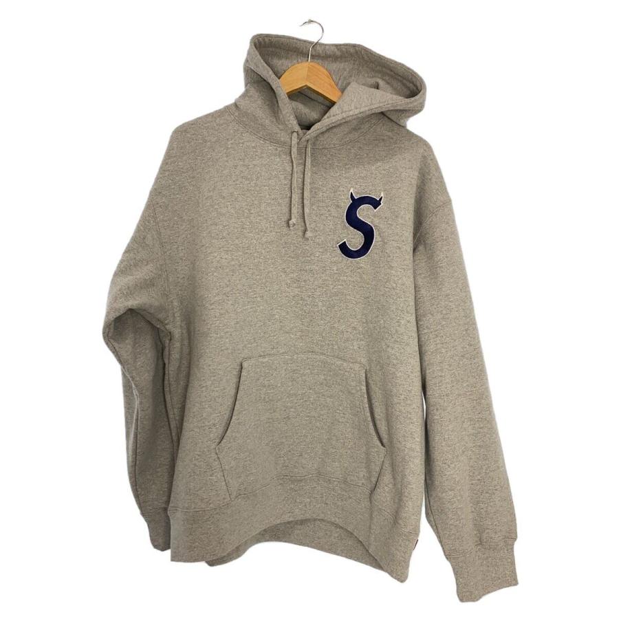 Supreme グレーパーカー ツノ Supreme◇フーディー/パーカー/ツノSロゴ