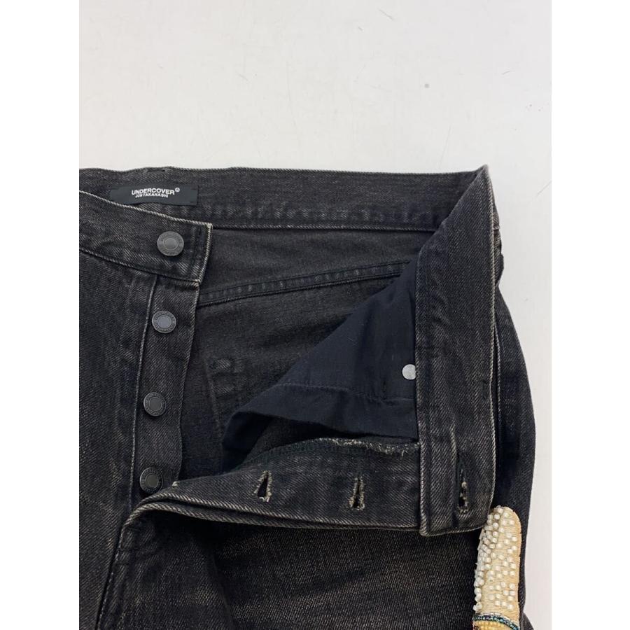 UNDERCOVER◇デニムパンツ/UC2C4509-2/ビーズ刺繍/セルビッチ/ボタン