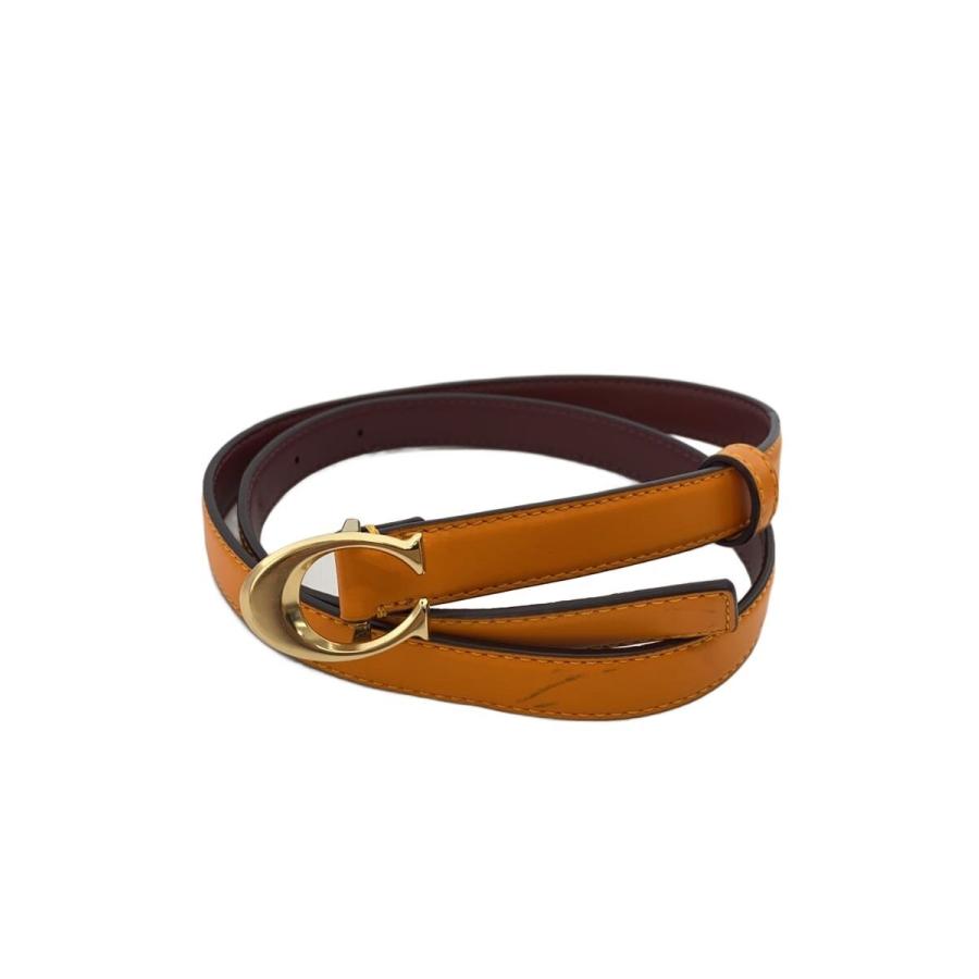 【極美品】COACH コーチ Cバックル ロゴ金具 レザー 本革 ベルト 極美品】COACH コーチ Cバックル ロゴ金具 レザー 本革 ベルト