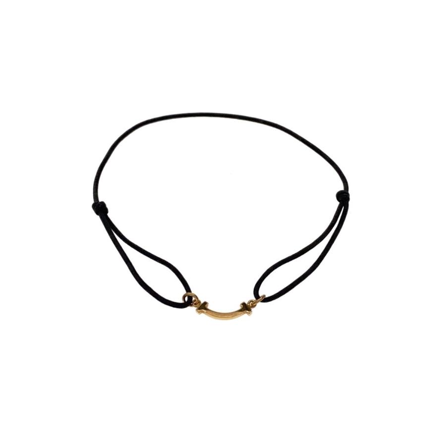 TIFFANY&Co.◇T スマイルブレスレット[オンライン限定]/18Kイエロー