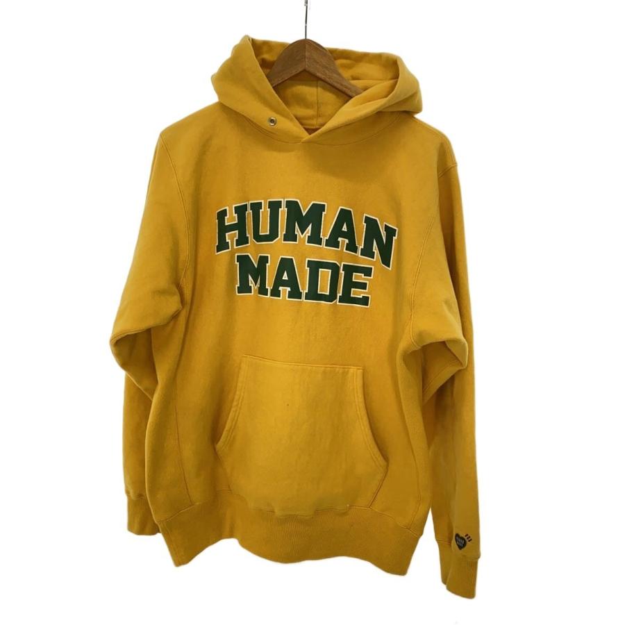 HUMAN MADE◇PIZZA HOODIE/フーディー/イエロー/L : セカンド
