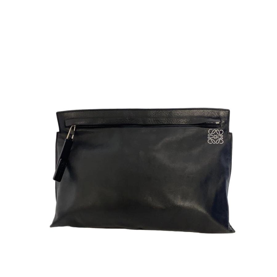 LOEWEクラッチバック LOEWE◇クラッチバッグ/Tポーチ/ブラック : セカンドストリートYahoo