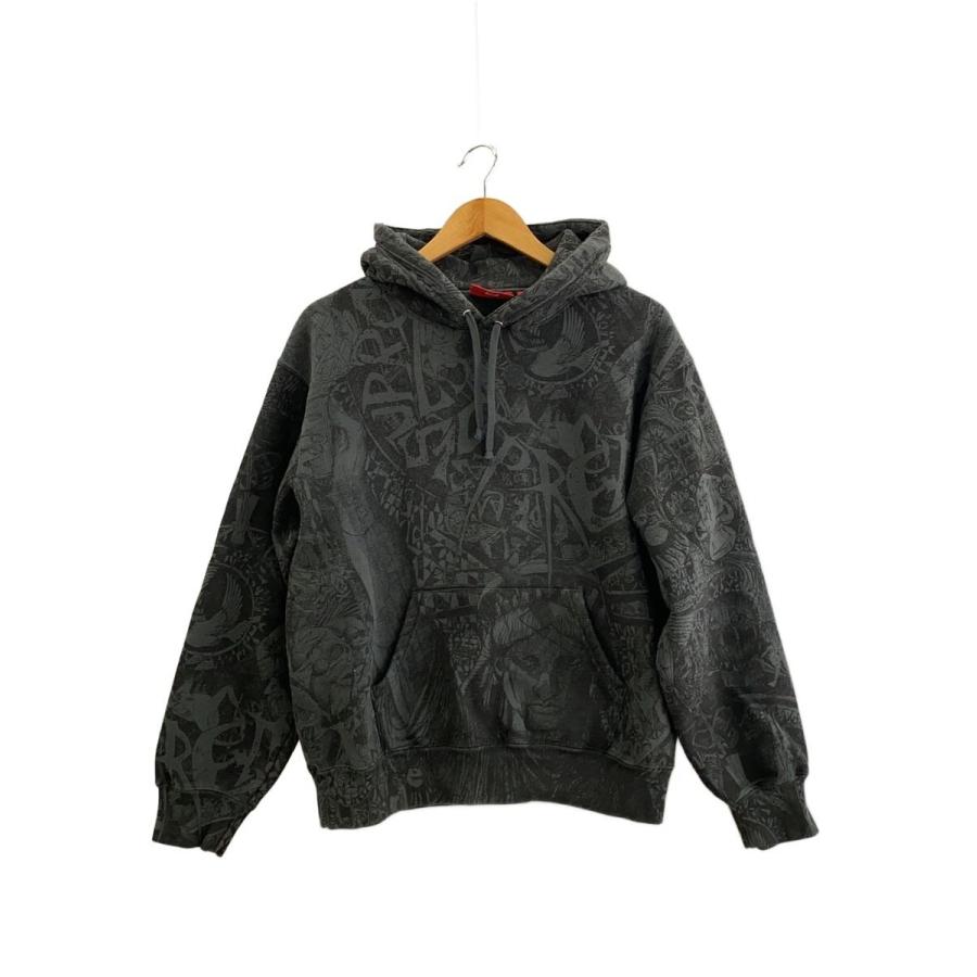Supreme◇24FW/Liberty Hooded Sweatshirt/パーカー/S/コットン/BLK/総 