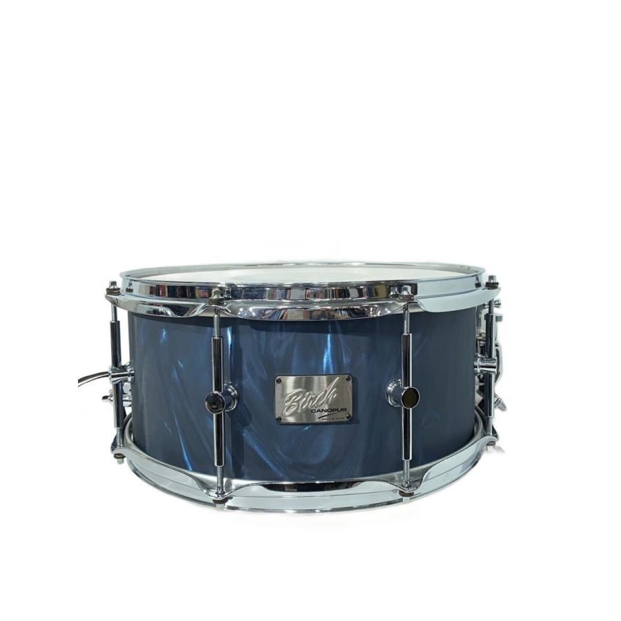 CANOPUS◇BR-1465/14x 6.5/Aqua Satin/ケース付属/スネアドラム/バーチ