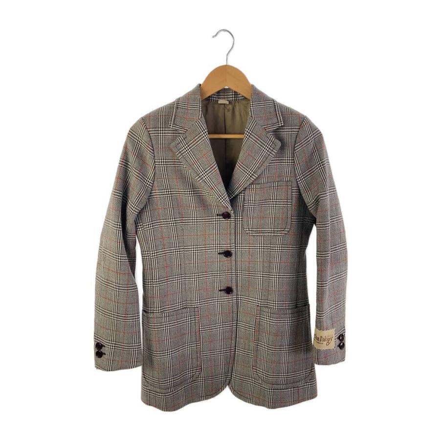 GUCCI◇テーラードジャケット/38/ウール/BRW/チェック// : セカンド