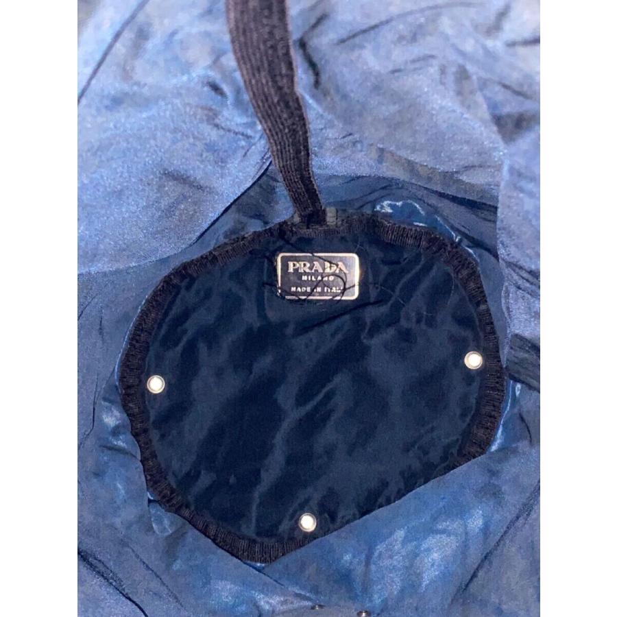 PRADA◇ショルダーバッグ/ナイロン/NVY