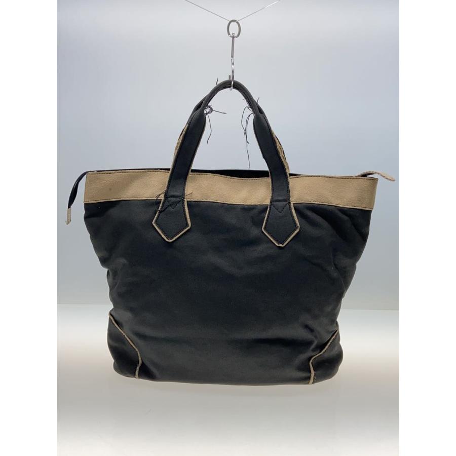 Vivienne Westwood◇トートバッグ/キャンバス/BLK/オーブ/使用感 