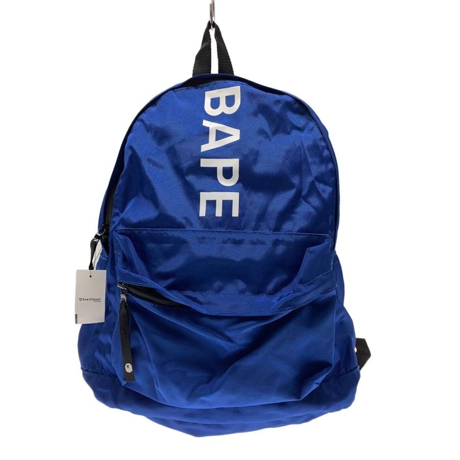 A BATHING APE◇リュック/ナイロン/BLU/001GDG201006X// : セカンド 