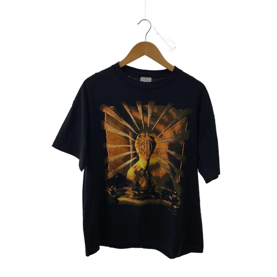 BROCKUM◇90s/MEGADETH 1993/背面穴有/Tシャツ/XL/コットン/BLK