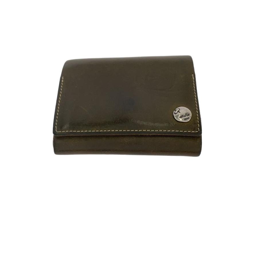 moto◇3つ折り財布/レザー/KHK/メンズ// : セカンドストリートYahoo!店