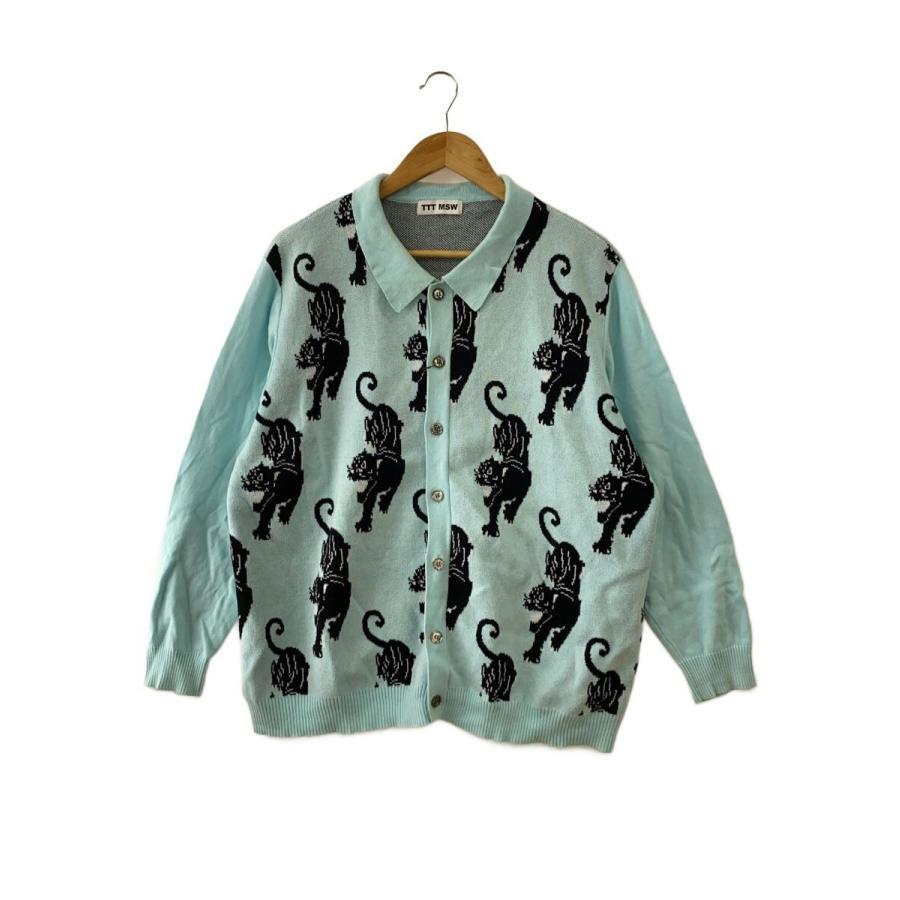 TTT_MSW◇カーディガン(薄手)/L/コットン/BLU/TTT-2021AW-KT03/状態
