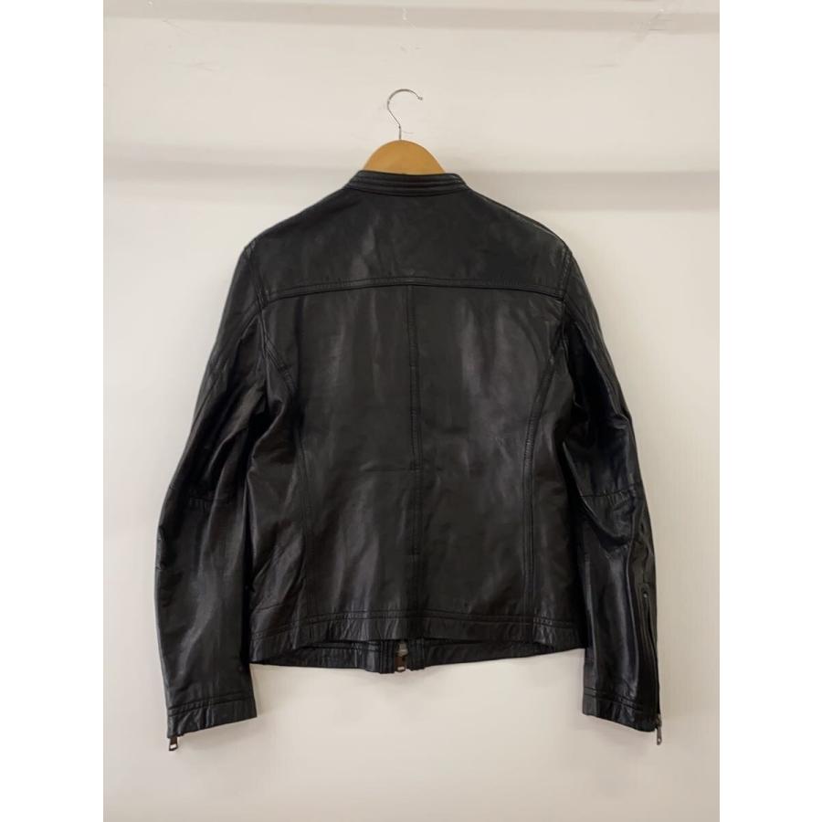 BURBERRY BLACK LABEL◇シングルライダースジャケット/M/羊革/BLK